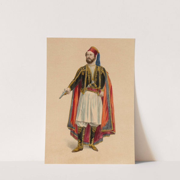 Wilhelm Ebel als Conrad in Der Seeräuber. Ballet in 3 Acten von Paul Taglioni (Musik von Gährich) (1859) by Louis Veit