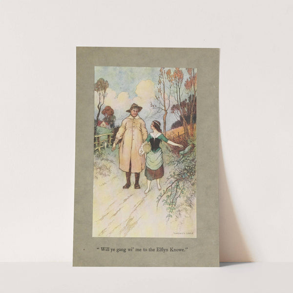 'Will ye gang wi' me to the Elfiyn Knowe.' by Warwick Goble