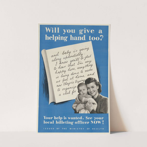 Will You Give a Helping Hand Too by Anonymous