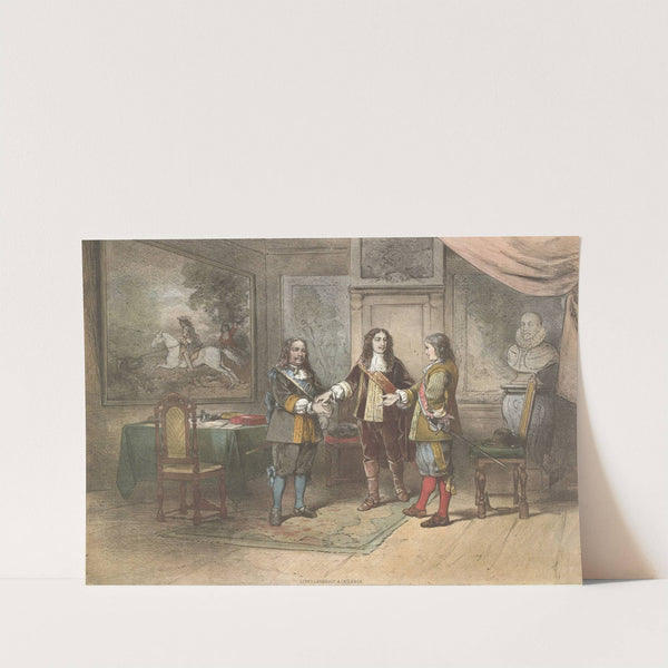 Willem III reconciles de Ruyter and Tromp by Herman Frederik Carel Ten Kate