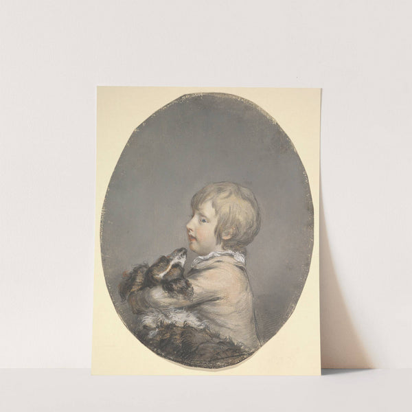 William Evelyn of St Clere, Kent, Holding a Spaniel by Hugh Douglas Hamilton