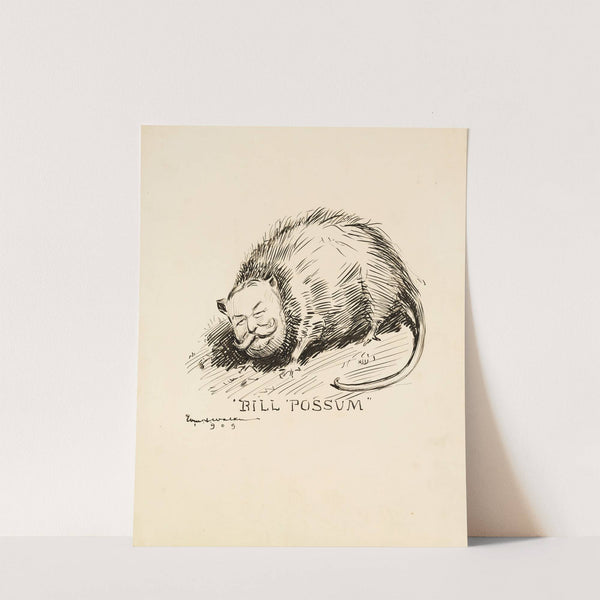 William Howard Taft depicted as a opossum. (1909) by William Henry Walker