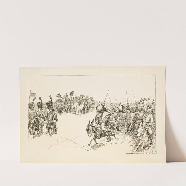 William Jennings Bryan as a general, cheered by his army on the field. (1908) by William Henry Walker