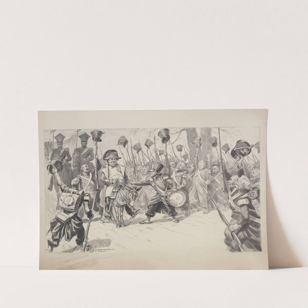 William Jennings Bryan as a general, riding the Democratic Party donkey and cheered by his troops (1906) by William Henry Walker