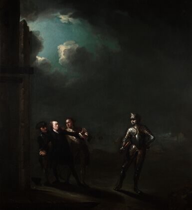 William Powell as Hamlet encountering the Ghost (1768-1769)