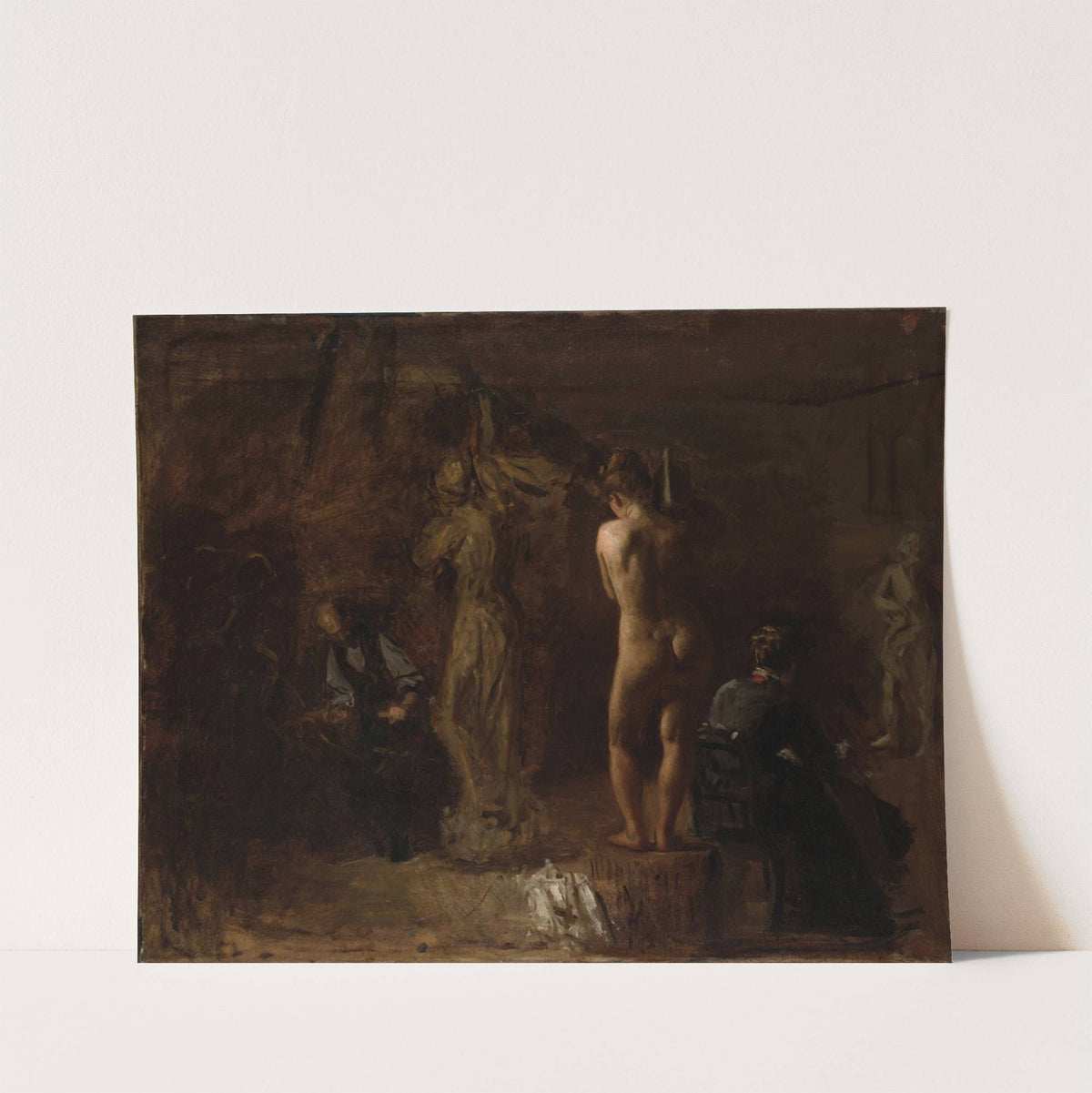 William Rush Carving His Allegorical Figure of the Schuylkill River, Study by Thomas Eakins