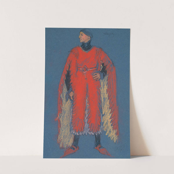 Willoughby, costume sketch for Henry Irving’s Planned Production of King Richard II by Edwin Austin Abbey