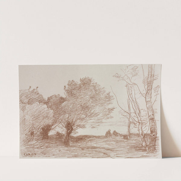 Willows and Poplars by Jean-Baptiste-Camille Corot