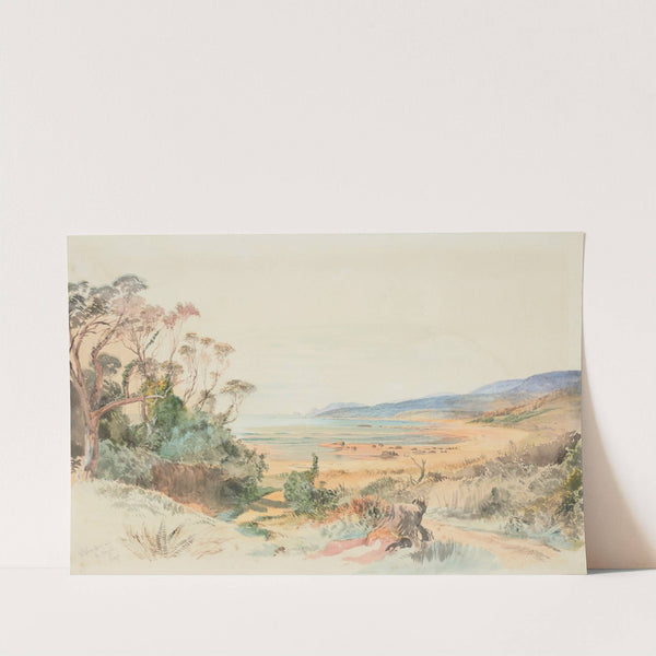 Wiltshire Bay and the Nuggets, Otago coast by Nicholas Chevalier