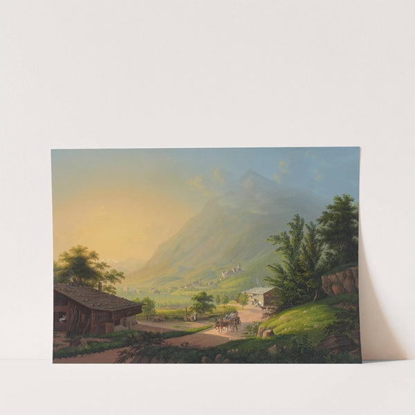 Wimmis an der Kander bey Thun by Johann Ludwig Bleuler