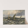Wind And Sea Rising, Off The Isle Of Sheppey by Thomas Rose Miles