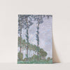 Wind Effect, Series of The Poplars (1891) by Claude Monet