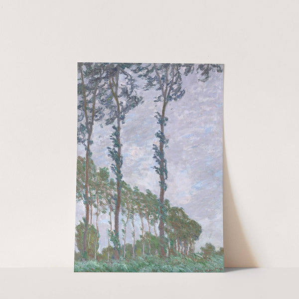 Wind Effect, Series of The Poplars (1891) by Claude Monet