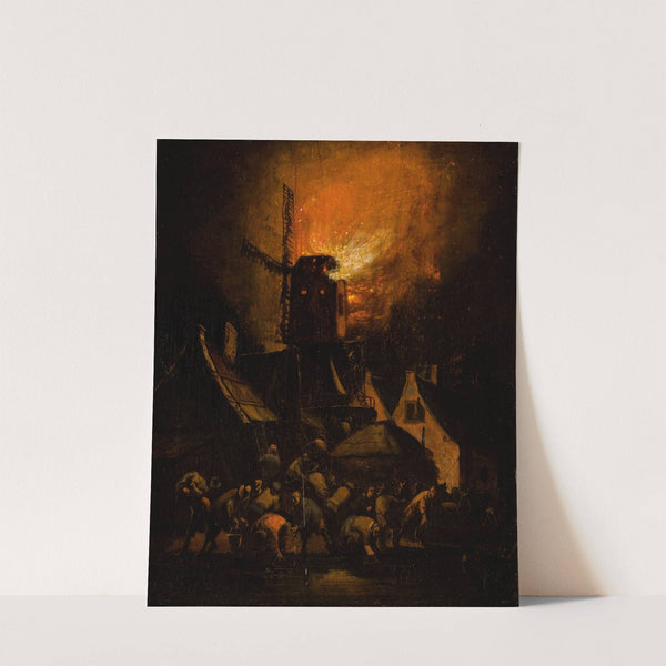 Windmill Fire by Egbert van der Poel
