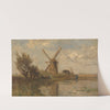 Windmill on a Pond by Paul Joseph Constantin Gabriël