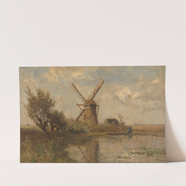 Windmill on a Pond by Paul Joseph Constantin Gabriël