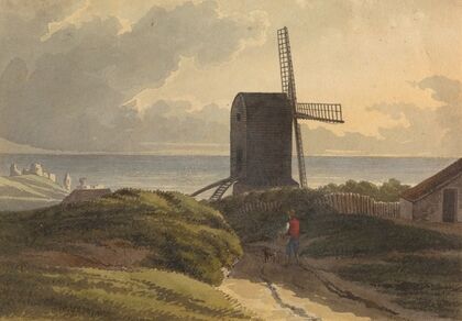 Windmill on the Sea Coast Near Hastings — size preview