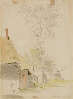 Windmill, St. Valery (1862)