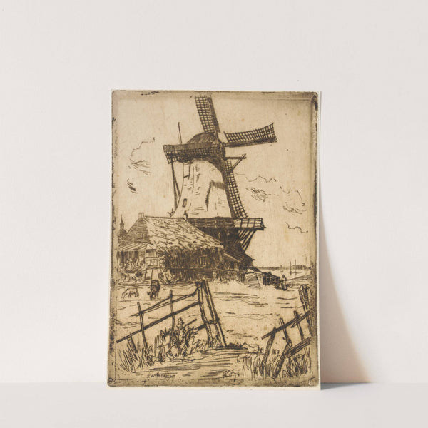 Windmill, Zwyndrecht by George Charles Aid