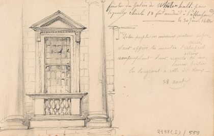 Window of White Hall Palace, Through which Charles I was Led to the Scaffold on 30 January 1648