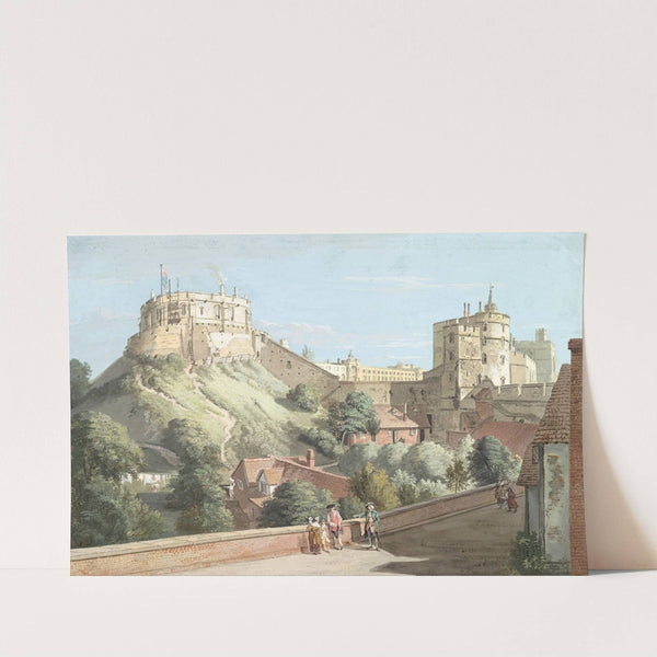 Windsor Castle- The Round Tower, Royal Court and Devil's Tower from the Black Rod by Paul Sandby