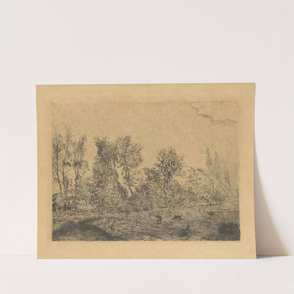 Windstoot in het geboomte by James Ensor