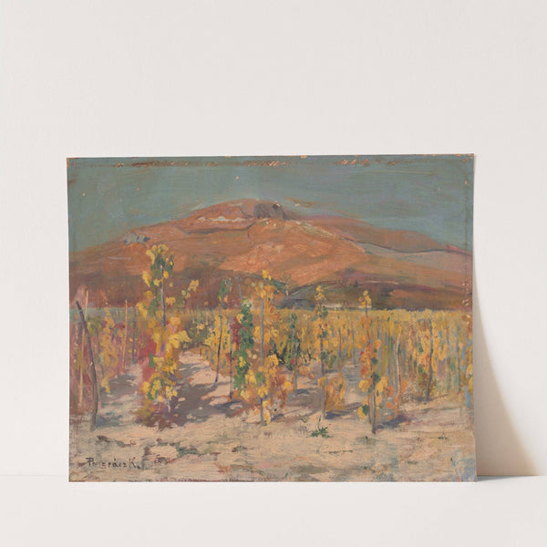 Wineyards at the foot of Zobor by Karol Pongrácz