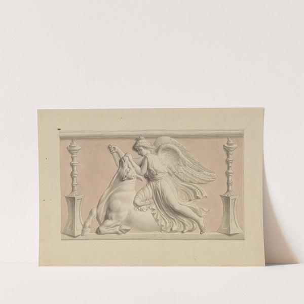 Winged Figure Slaying a Bull by Edward Francis Burney