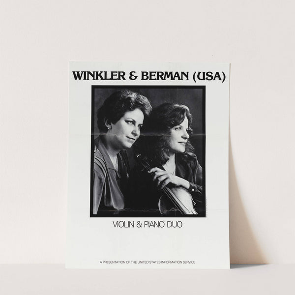 Winkler and Bennan (USA). Violin & Piano Duo by U.S. Information Agency