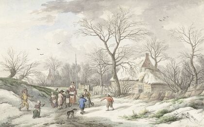 Winter; Assembling for Shrove Tuesday