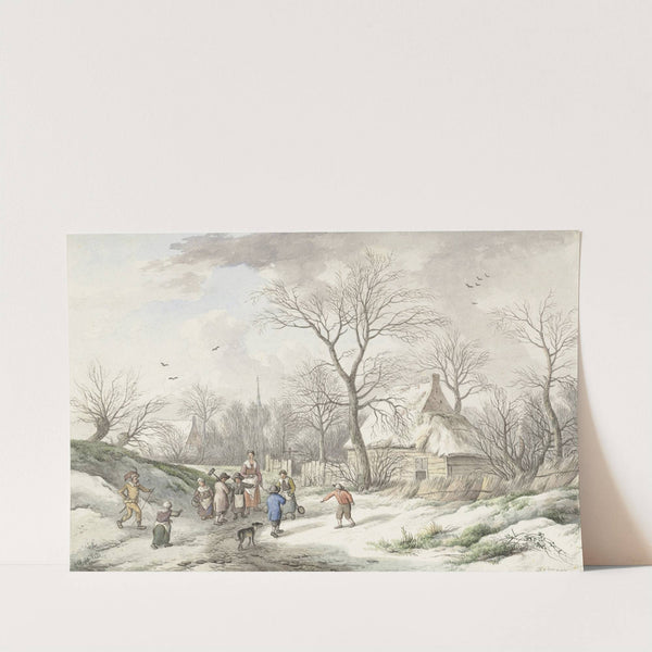Winter; Assembling for Shrove Tuesday by Jan van der Meer the Younger