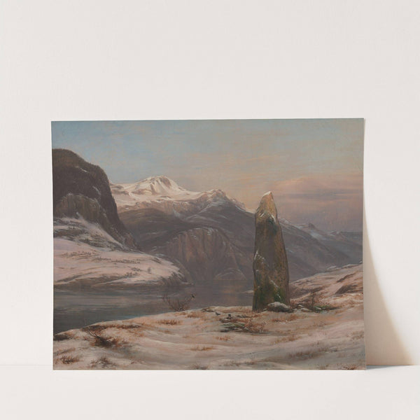 Winter at the Sognefjord by Johan Christian Dahl