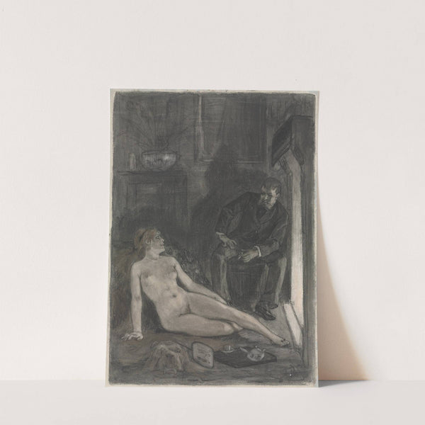 Winter Evening (19th century) by Félicien Rops