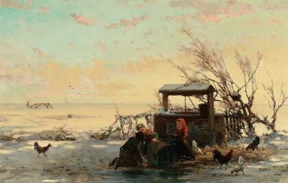 Winter Farm Scene
