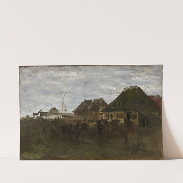 Winter in a small town, sketch I by Maksymilian Gierymski