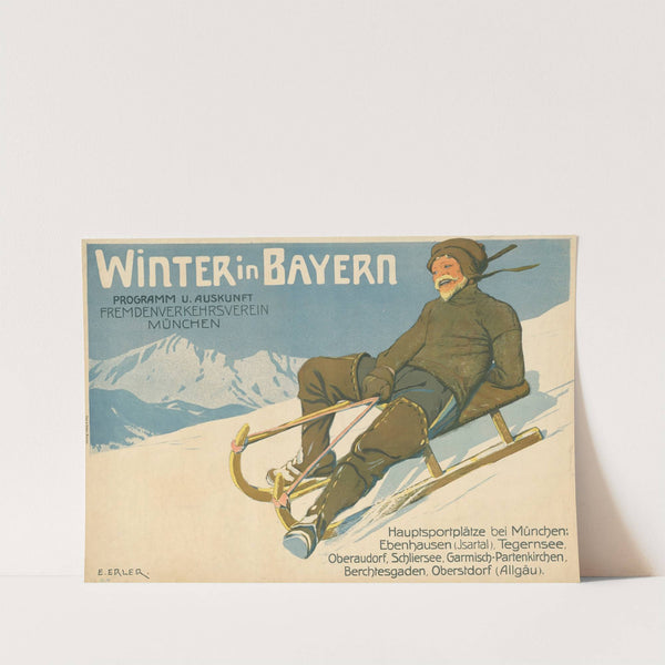 Winter in Bayern. Programm und Auskunft. Fremdenverkehrsverein München (1905) by Erich Erler