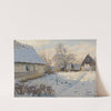 Winter in Bröndbyvester in Dänemark by Peder Mørk Mønsted