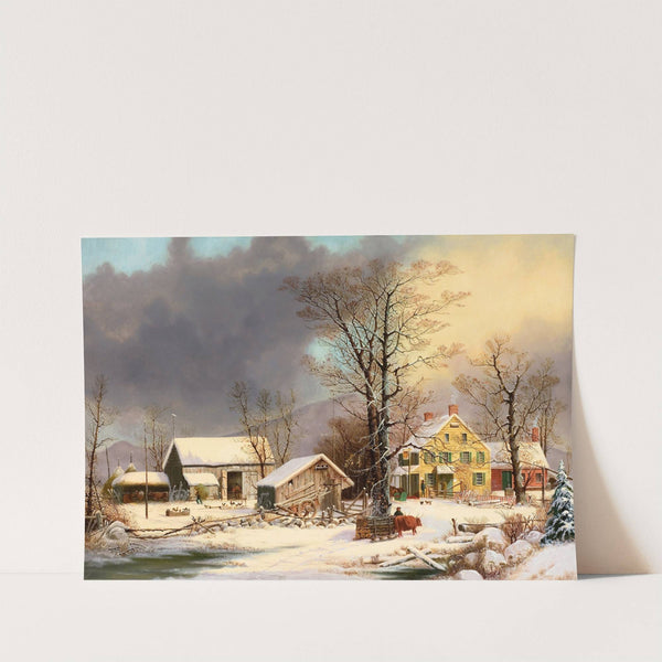 Winter in the Country, A Cold Morning by George Henry Durrie