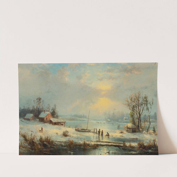 Winter Landscape by Régis François Gignoux