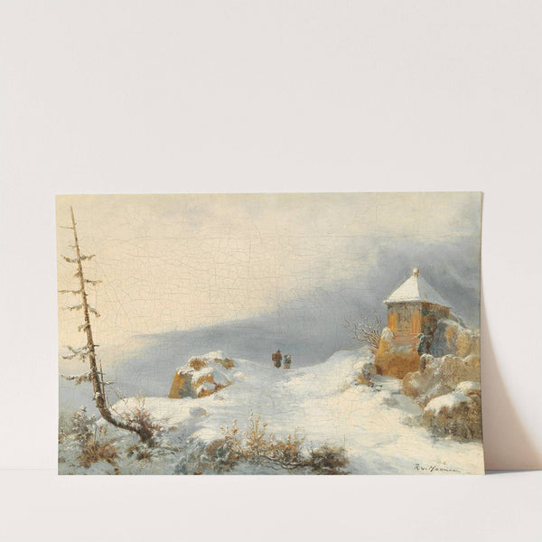 Winter Landscape by Remigius Adrianus van Haanen