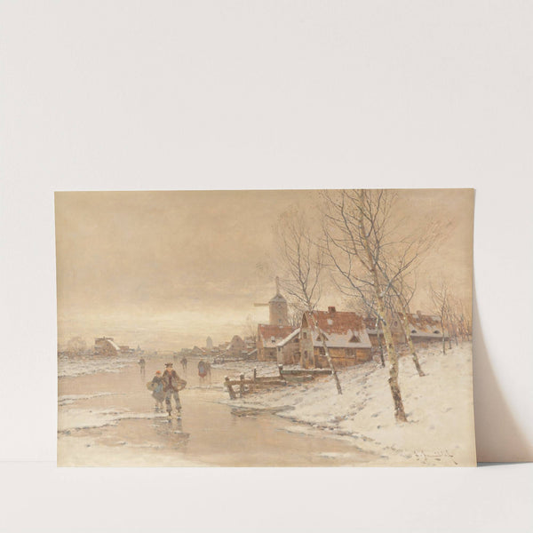 Winter landscape by Johann Jungblut