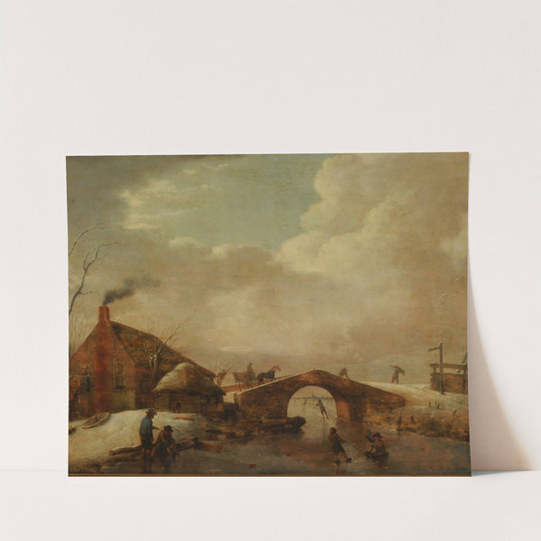 Winter Landscape by Hendrik Willem Schweickhardt