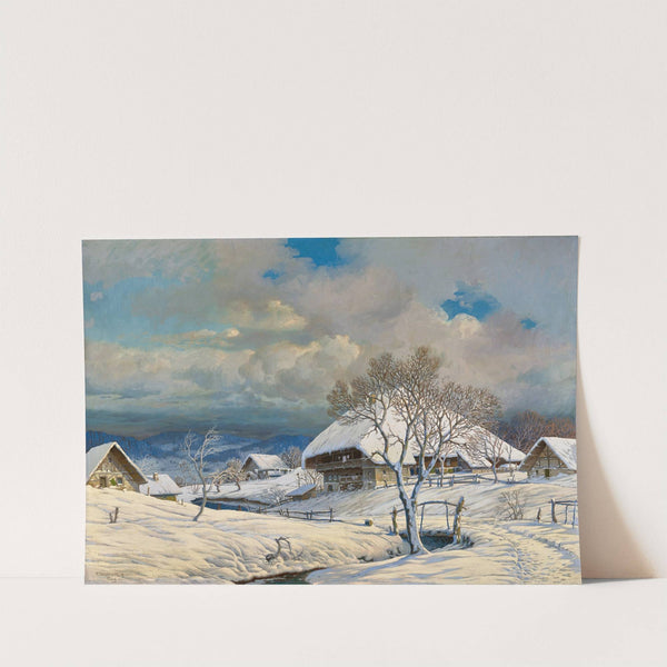 Winter Landscape by Karl Hauptmann