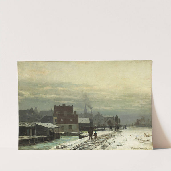 Winter landscape (1885) by Anders Andersen-Lundby