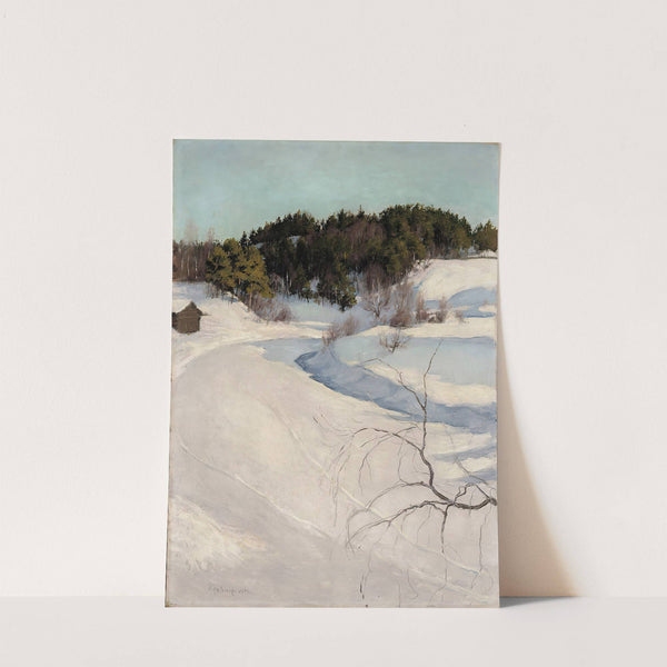 Winter Landscape, Myllykylä by Pekka Halonen