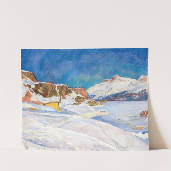 Winter Landscape Near Capolago by Giovanni Giacometti