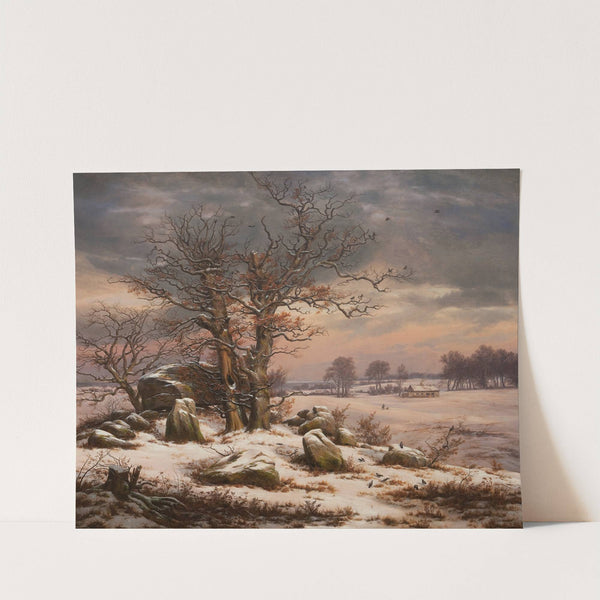 Winter Landscape near Vordingborg, Denmark by Johan Christian Dahl