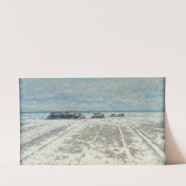 Winter Landscape. Öland Scene (1890s) by Per Ekström