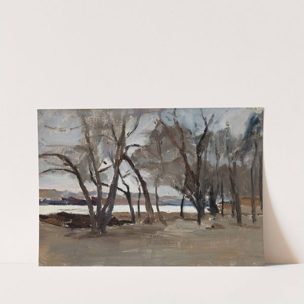 Winter landscape – park on the Petrovsky Island by Jan Ciągliński