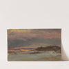 Winter Landscape with Blue Hill at Sunset, Hudson, New York (1870–75) by Frederic Edwin Church